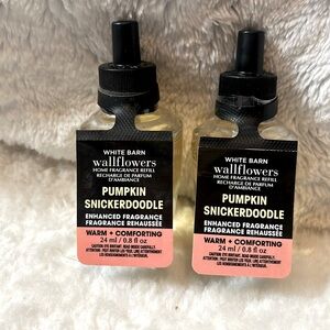 Bath & Body Works Set of 2 PUMPKIN SNICKERDOODLE Wallflower Refills